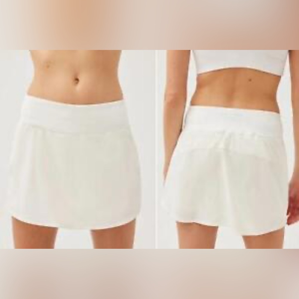 Outdoor Voices Hudson 4" Skort White Women Size XXS NEW NWT